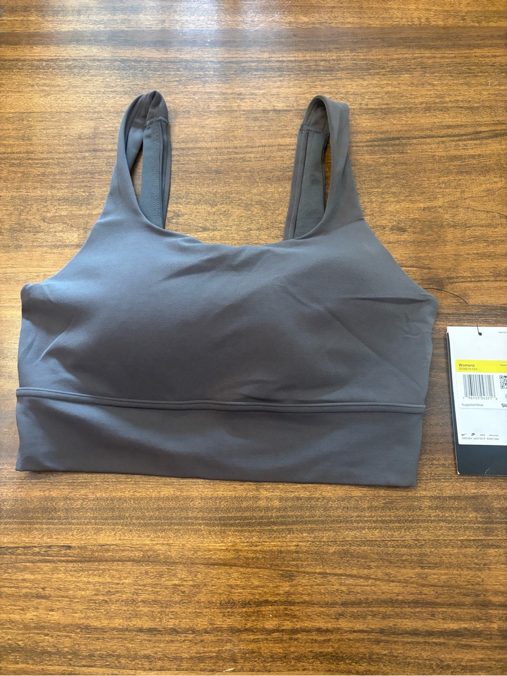 Nike Gray Seamless Sports Bralette